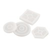 8 Pcs Silicone Coaster Molds Silicone Epoxy Resin Coaster Casting