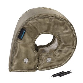 HIWOWSPORT FireShield T6 Titanium Turbo Blanket T6 Cover Turbocharger Heat Shield Cover