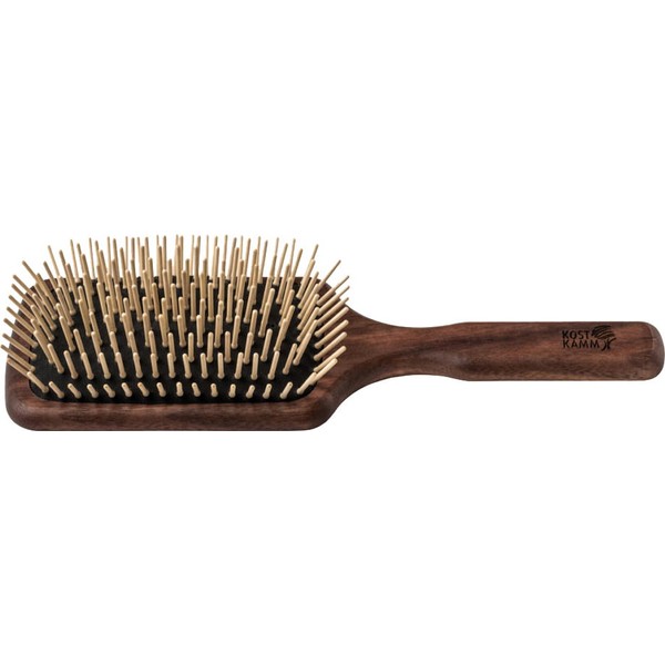 Kostkamm Wooden Paddle Brush, Walnut