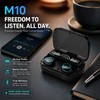 M10 Wireless Bluetooth Earbuds with LED Display Charging Case –