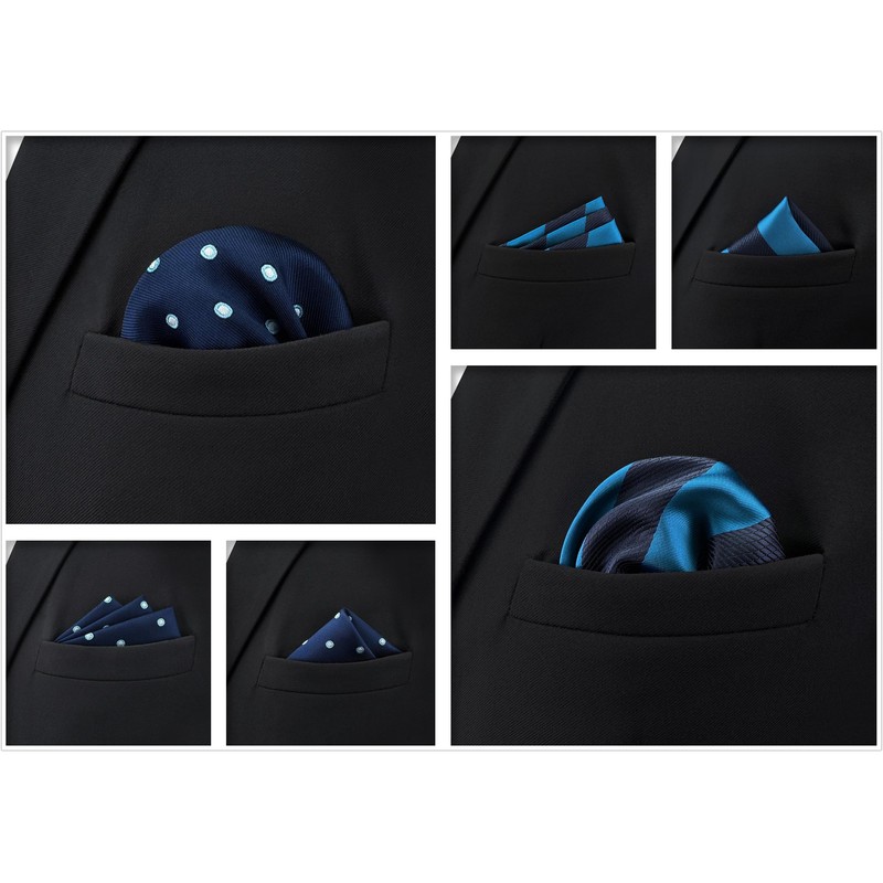 S&W SHLAX & WING Men's Pocket Square, 12.6 inches (32