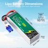 Qualpow 4S Lipo Battery 5200mAh 100C 14.8V with EC5 Plug