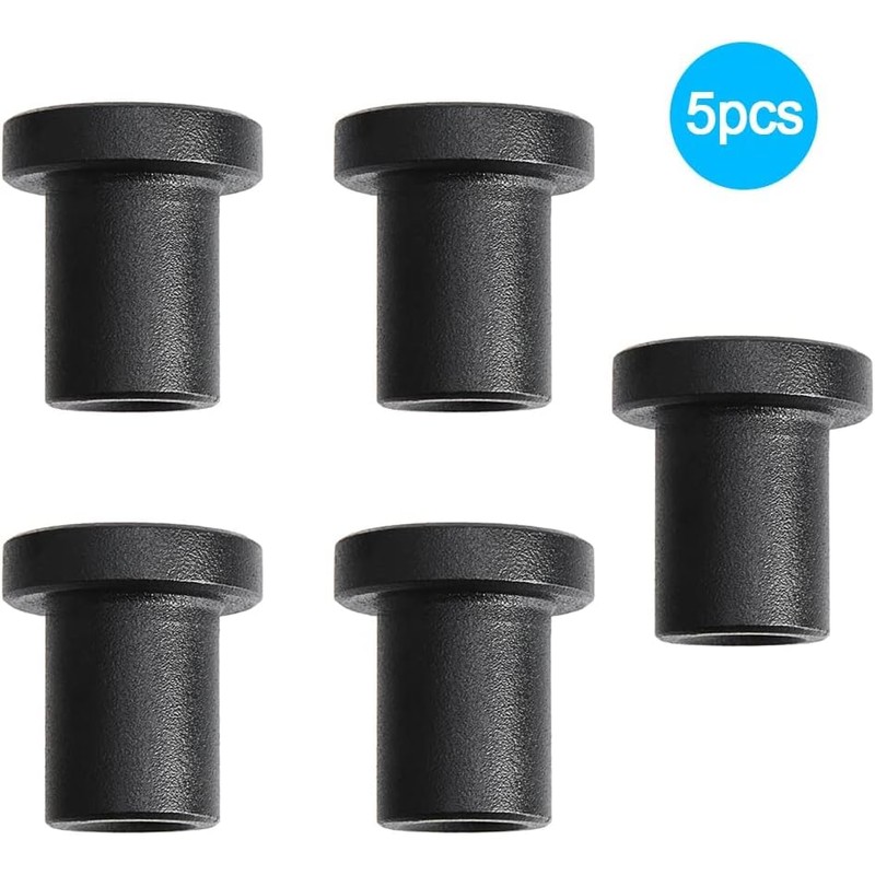 5 Pcs Sliding Barn Door Spacers 1.38in (35mm) Matte Black