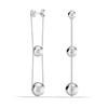LeCalla 925 Sterling Silver Classic Ball Triple Beaded Drop Dangle