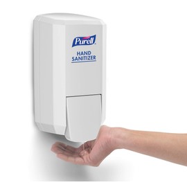 PURELL CS2 Manual Hand Sanitizer Dispenser, White, for 1000 mL PURELL CS2 Hand Sanitizer Refills (Pack of 1) - 4121-06