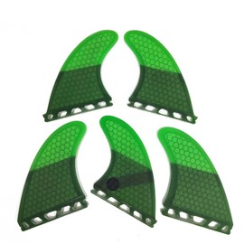 upsurf sa-hubo-dofin K2 X 1 Size Set of 5 Future sa-husurasuta Surfing Carbon , green