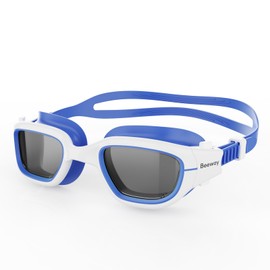 BEEWAY Kids Swimming Goggles 6-14 | Wide View | Anti-fog | Anti-leak | Quick Adjust Strap | UV Protection | Super Comfort for Boys and Girls