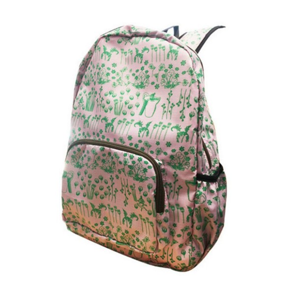 Moomin Hide & Seek MMAP2533 Travel Pocket Backpack, All-Over Pattern, Pink