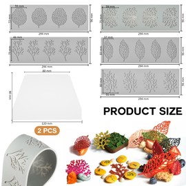 5 Stück Blätter Silikonform, 3D Silikonformen mit 2 Abstreifern, DIY Kuchendekorationen Fondant Silikonform Spitzenform Backen für Schokolade, Gummis, Kuchendekoration, Desserts, Kuchen Deko