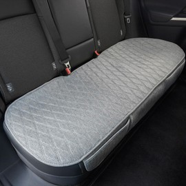 Leader Accessories Grey Rear Car Seat Cover Protector, Anti-Slip Bottom Bench Seat Cover,Fits Mosst of Vehicles, Back Seat Cushion,Szie M