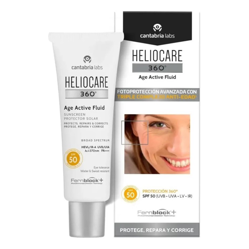 Protector Solar Heliocare 360 Age Activefluid Spf50 50ml