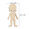 Operitacx 100pcs Girl Cutouts for DIY Crafts, Person Shape Cutouts