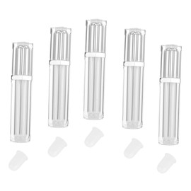 Lip Gloss Bottle Lip Glaze Tube Balm Tubes Empty Lip Tube Clear Container Lip Gloss Tubes Lip Gloss Tube Empty Tube Lip Gloss Lip Container Acrylic Silver Pack of 5 Ipetboom
