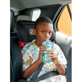 Ello Kids Pop & Fill 12oz Water Bottle with Quick Fill Lid, Double-Wall Vacuum Insulated Stainless Steel, Leak Proof, BPA Free, Sip & Chug, For School, Lunchboxes, Dino