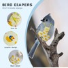 Zaruatu 4 Pcs Bird Diaper Parrot Nappy Reusable Flight Suit