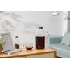 60 Ounces Glass Pitcher with Lid, Hot/Cold Water Jug, Juice