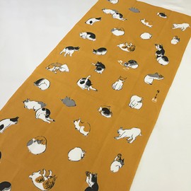 芸艸堂 てぬぐい 広重 猫 橙 T-8
