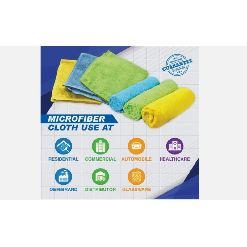 Ideal 24-Pack Microfiber Cleaning Cloths Ultra Soft,Super Absorbent Towels for