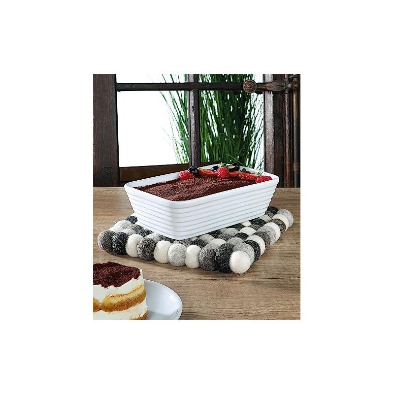 Cilio Fair Trade Certified 100% Virgin Sheep Wool Trivet Made