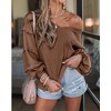 BTFBM Women’s V Neck Long Sleeve Blouse Loose Fit Tunics