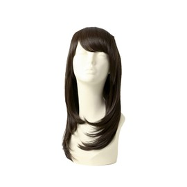Inna Hat Wig Medium Straight Heat Resistant Dark Brown