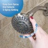 Danco 1.8GPM 5-Spray Water-Saving Luxury Shower Head with Adjustable Swivel