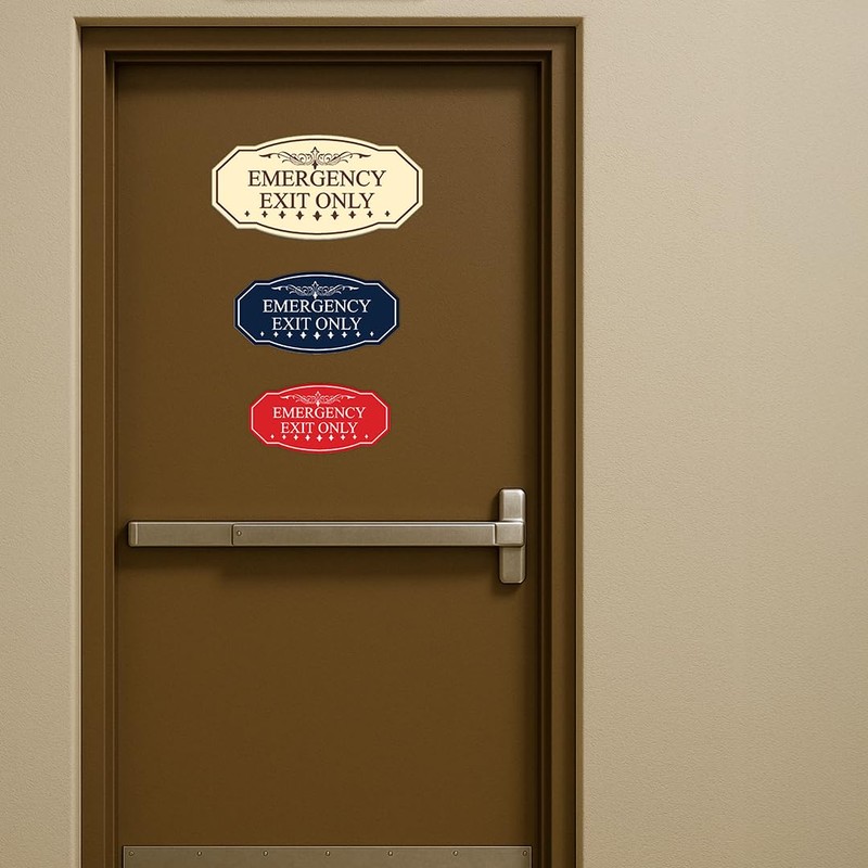 Signs ByLITA Victorian Emergency Exit Only Sign - Easy Installation