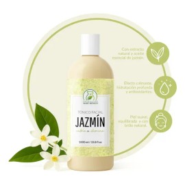 Tónico jazmín 1 L, aroma relajante e hidratación continua para toda la piel