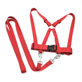 Horse Lead for Playing for Children, Horse Harness Children, Adjustable Horse Lead, for Role Play, Skiing Play (Red)