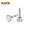 sourcing map M4x20mm Knurled Thumb Screws, 5pcs 304 Stainless Steel