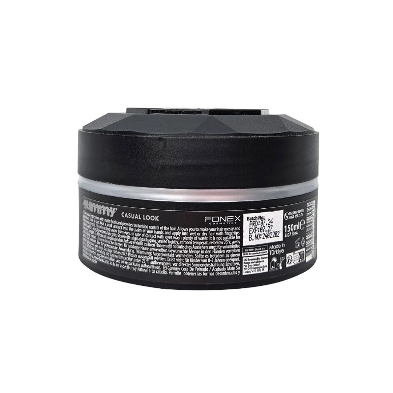 GUMMY Styling Wax Casual Look Hard Finish - Gray -