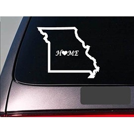 EZ-STIK Missouri Home 6" stickerE683 State Outline Home map Decal Vinyl