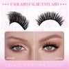 FADLASH False Eyelashes 10 Pairs Faux Mink Lashes Wispy Fake