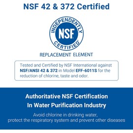 EcoAqua EFF-6011A Refrigerator Water Filter, Replacement for DA29-00003G, Aqua-Pure Plus, DA29-00003B, HAFCU1, DA29-00003A, 1 Filter