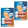 Vaseline Lip Therapy Manteca de cacao, doble barra, hidratación de