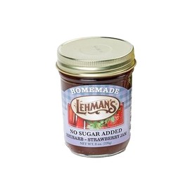 Lehman's No Sugar Added Jam, All Natural Homemade Jam, No Preservatives, 8 Ounce Jar, Strawberry