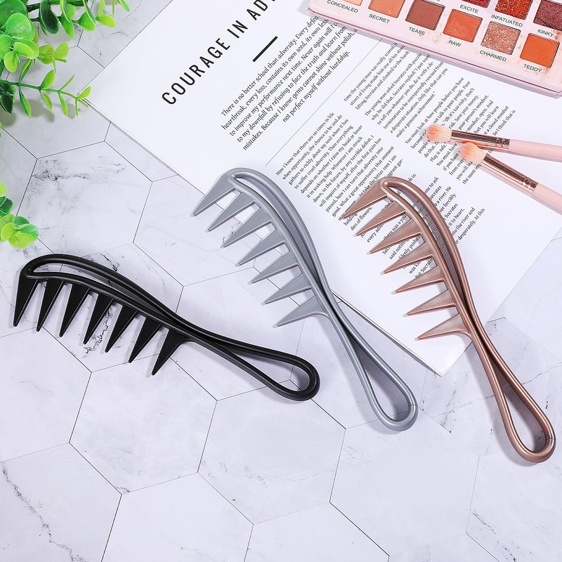3 Pcs Wide Tooth Comb Curly Hair Comb Large Tooth