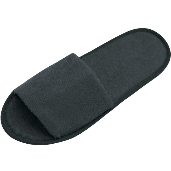 ZOLLNER Disposable guest slippers with open toe - terry slippers