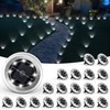SOLPEX Mini Solar Ground Lights, 20 Pack Solar Lights Outdoor