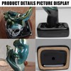 ZONSUSE Bust Statue Backflow Incense Burner, Ceramic Waterfall Incense Burner