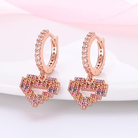 KUNSIR Silver Earrings for Women Earrings, 1 Pair 925 Sterling Silver Stud Earrings, Hypoallergenic for Women and Girls EAR1, Silver, Cubic Zirconia