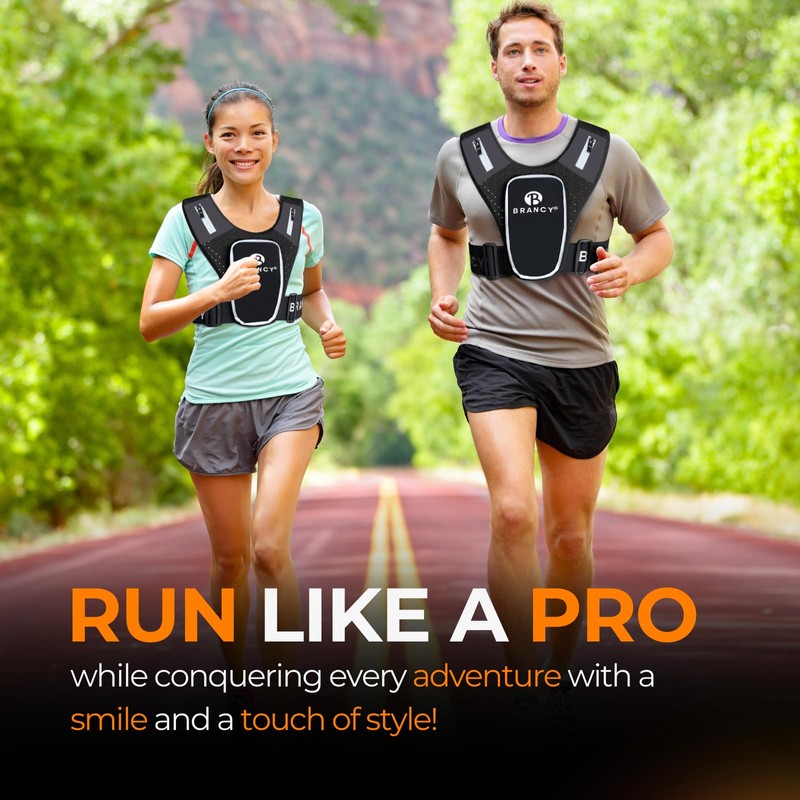 Brancy Running Phone Holder Vest | Lightweight & Durable Running