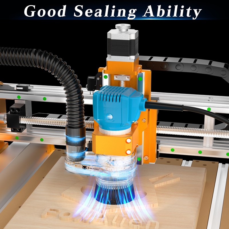 FoxAlien 69mm Diameter Dust Shoe for CNC Router, Compatible with