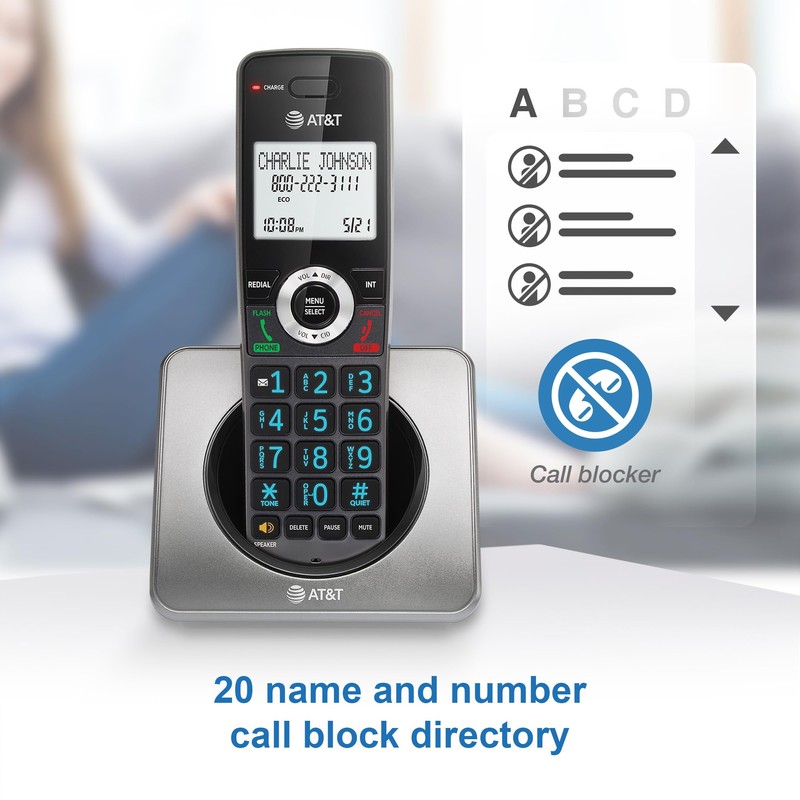 AT&T AT&T GL2101-2 DECT 6.0 2-Handset Cordless Home Phone with