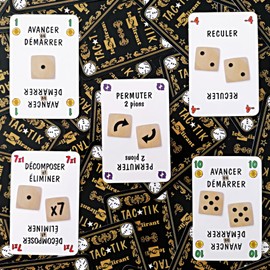 Tac Tik Card Game 49 Original Cards to Play Tac ★ TIK + 5 Cards to Play Tock or TOC French Brand Le Délirant®
