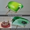 Bankers Lamp, Traditional Green Desk Lamp with Solid Birch Wood