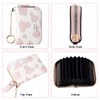 Sunwel Fashion Cute Cow Print Credit Card Holder- Accordian Zipper