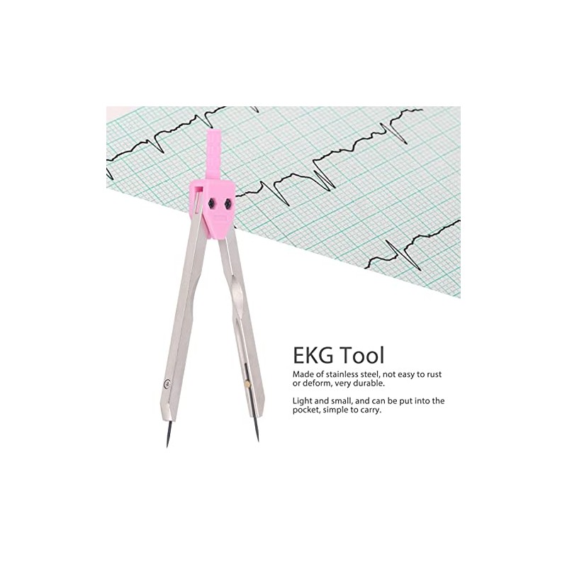 Calibradores EKG Acero Inoxidable Herramienta Medición Precisa para Electrocardiógrafos Color