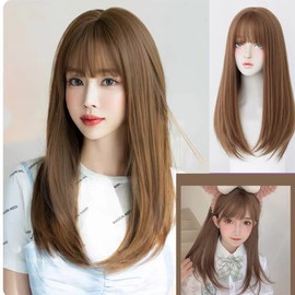 Long Wig, Full Wig, Semi-Long Wig, Women's Dresses, Natural Wig