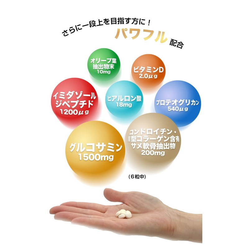 Glucosamine EX 180 grains 2 pieces 60 days worth Coplina]